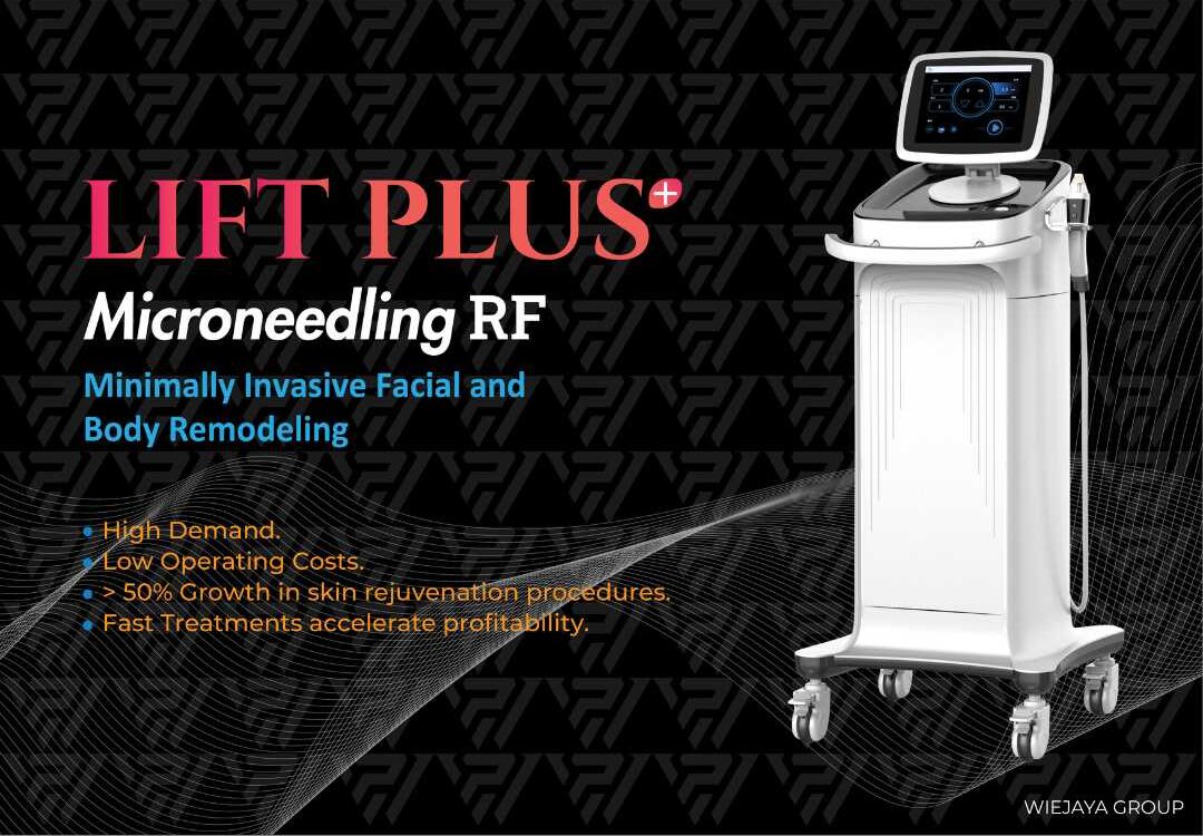 Lift Plus adalah alat RF Microneedling Non Insulated Needle yang berfokus pada teknologi Radio Frequency untuk memanaskan jaringan kulit secara invasif