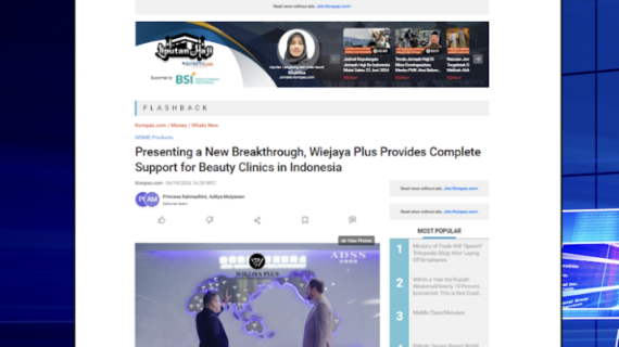 wiejayaplus diliput kompas.com sebagai perusahaan aesthetic terbaik no 1 di indonesia